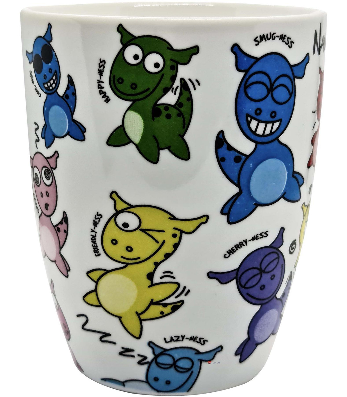 Tea and Coffee Mugs with Loch Ness Monster Nessie Design Kitchen Cup
