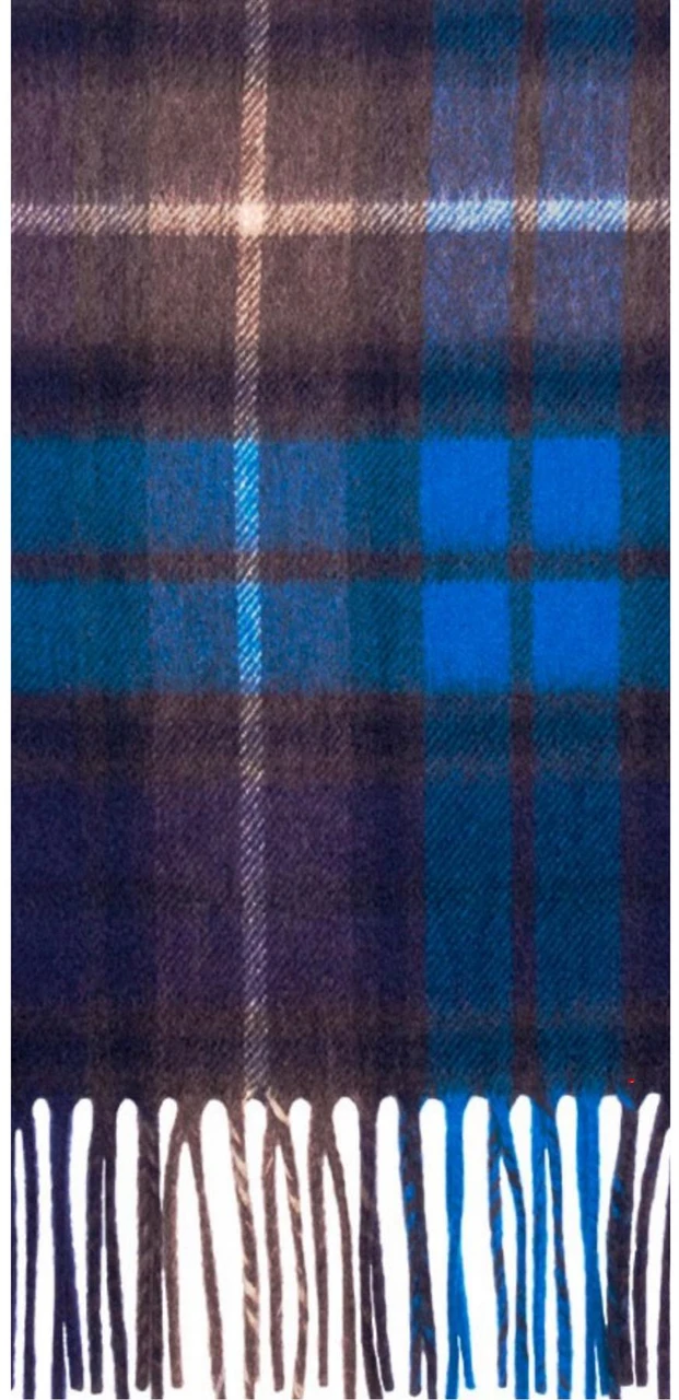 Scottish Soft Cashmere Scarf Buchanan Blue Tartan