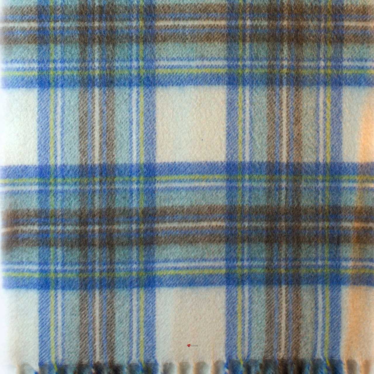 Scottish Soft Cashmere Scarf Stewart Blue Dress Tartan