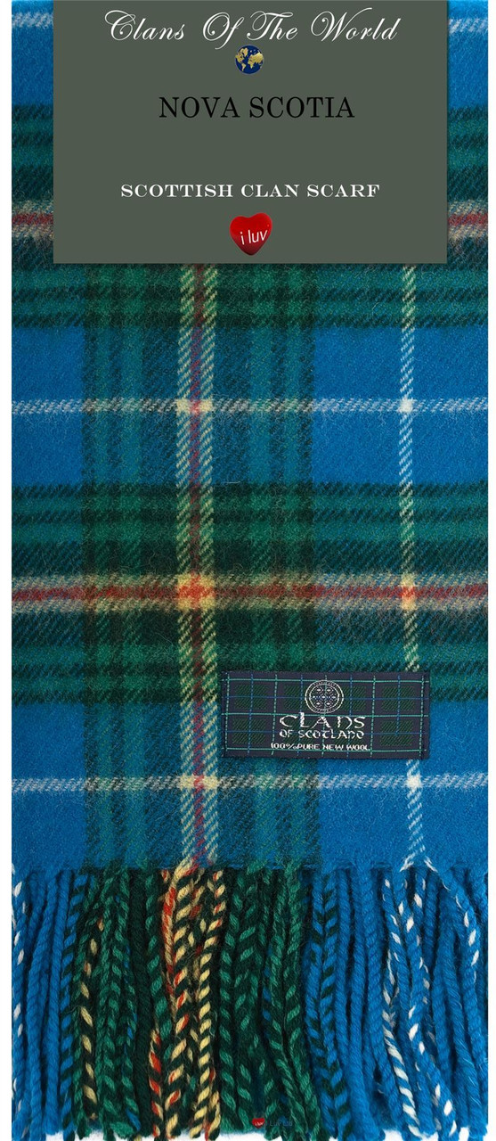 Nova Scotia Tartan Clan Scarf 100% Soft Lambswool