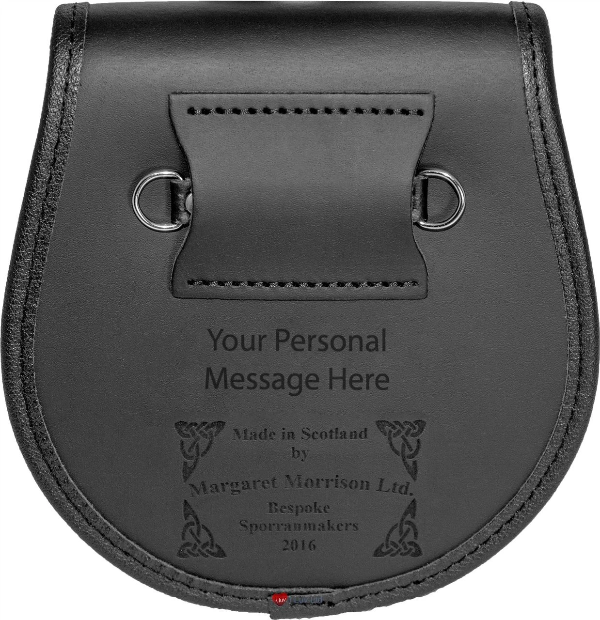 Wardlaw Leather Day Sporran Scottish Clan Crest