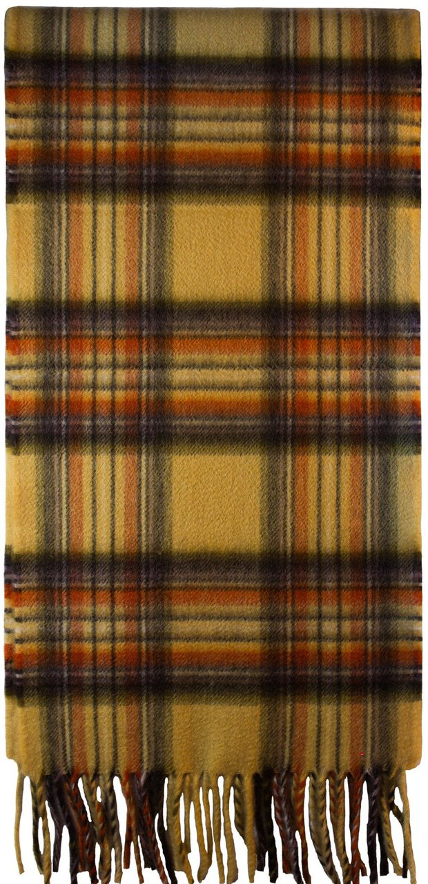 Stewart Honey Luxurious Scarf in 100% Cashmere