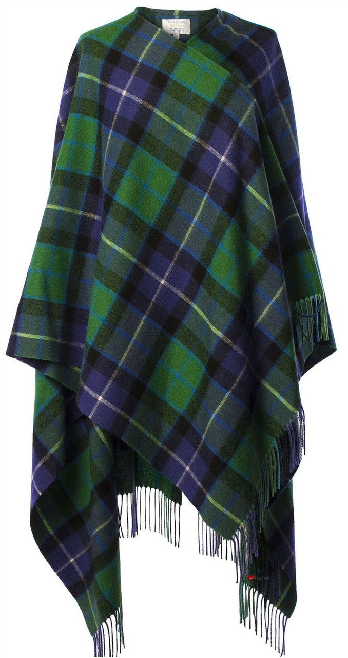 Ladies Serape Cape 100% Lambswool Freedom Tartan