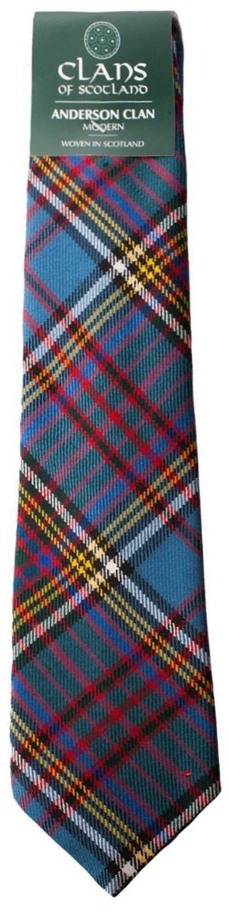 Anderson Clan 100% Wool Scottish Tartan Tie