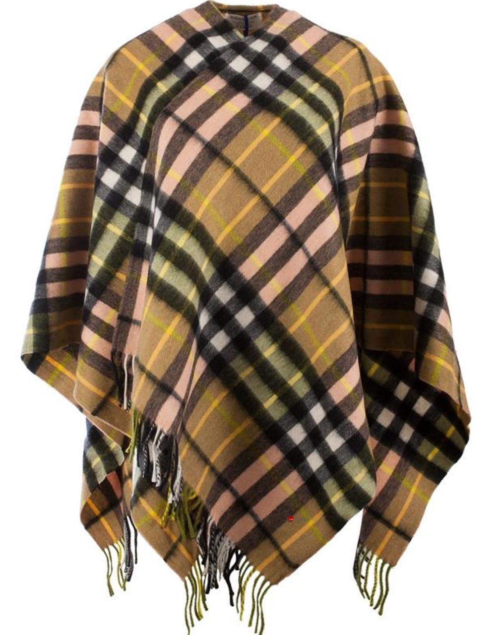 Lambswool Mini Cape In Sherwood Thomson Tartan Design 120cm Wide