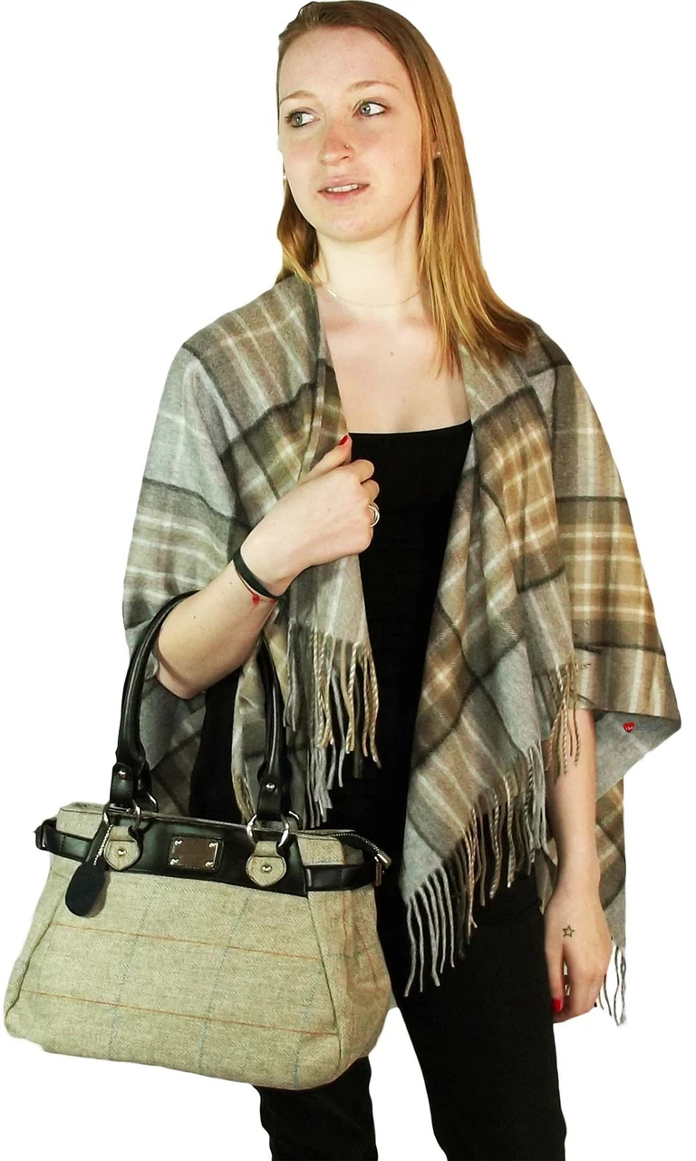 Ladies Mini Lambswool Cape in MacKellar Tartan
