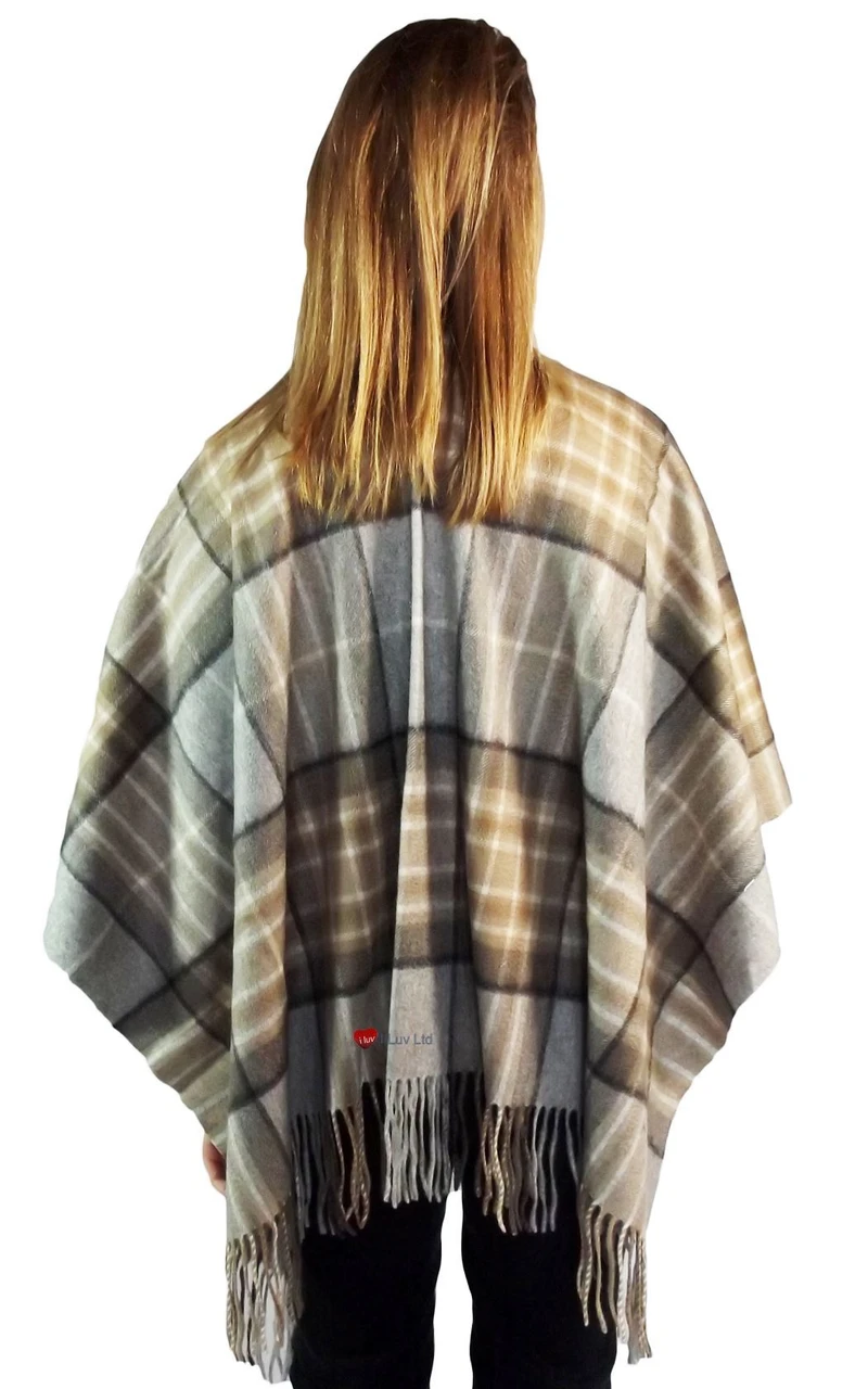 Ladies Mini Lambswool Cape in MacKellar Tartan