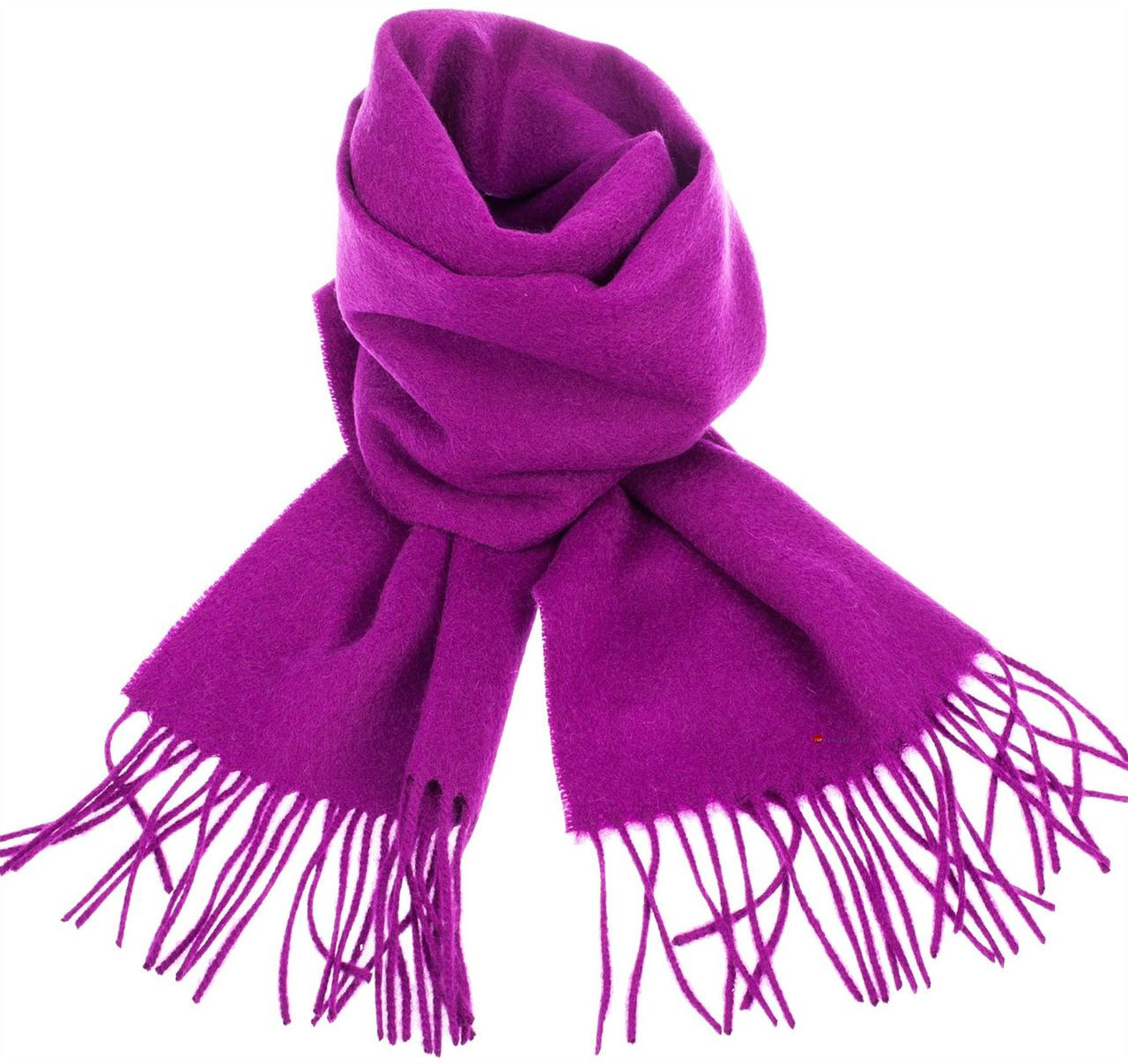 Unisex Lambswool Scarf In Purple Tartan Design 30cm Wide
