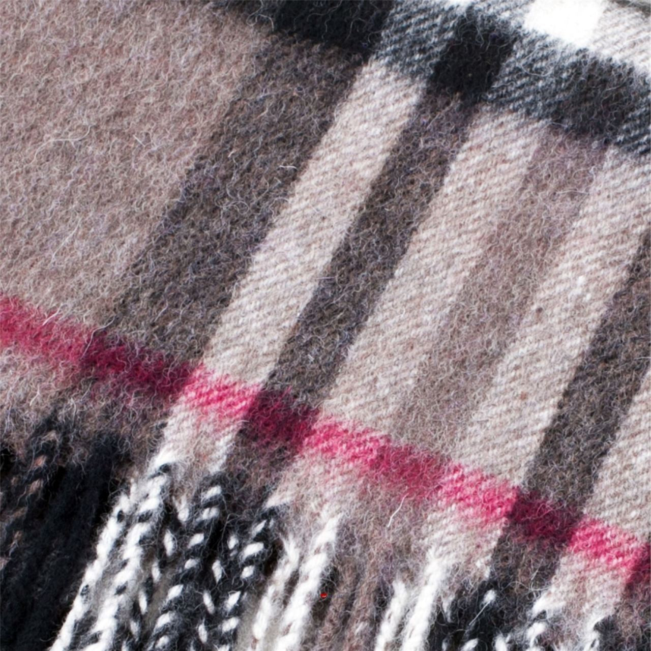 Scarf 100% Lambswool Edinburgh Brand 1436 in Grey Highlight Check