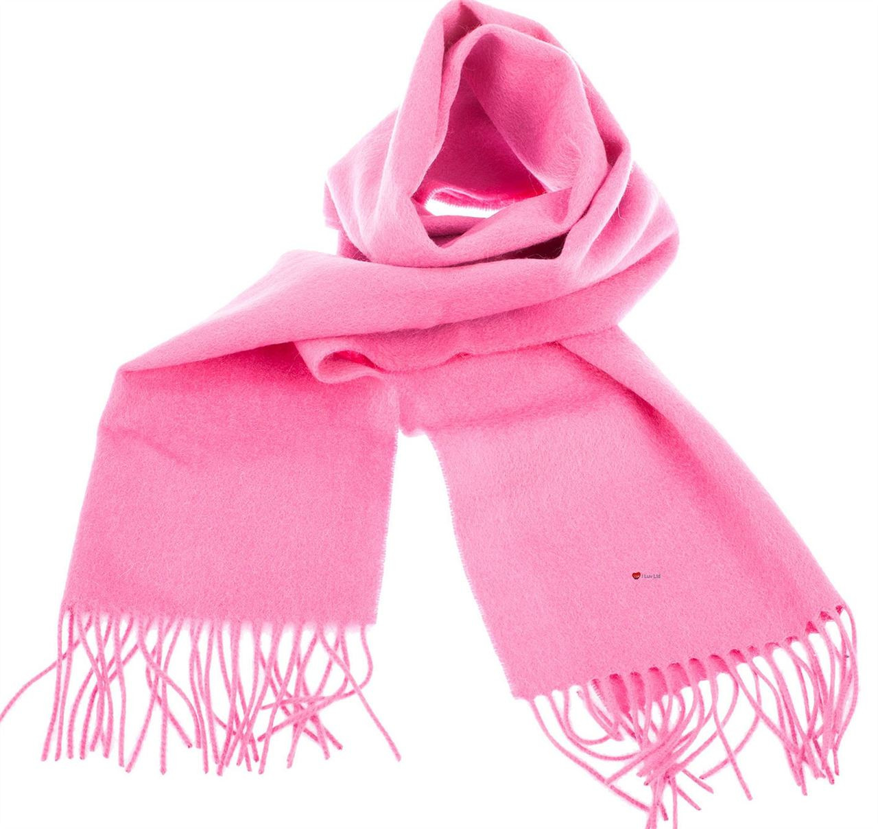 Unisex Lambswool Scarf In Cerise Tartan Design 30cm Wide