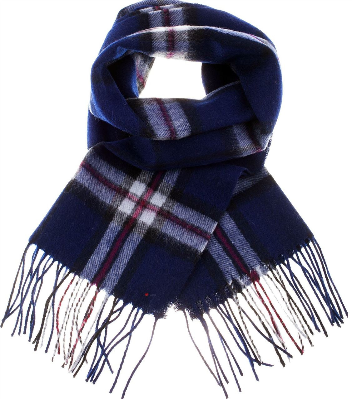 Scarf 100% Lambswool Edinburgh Brand 1436 in Thomson Navy