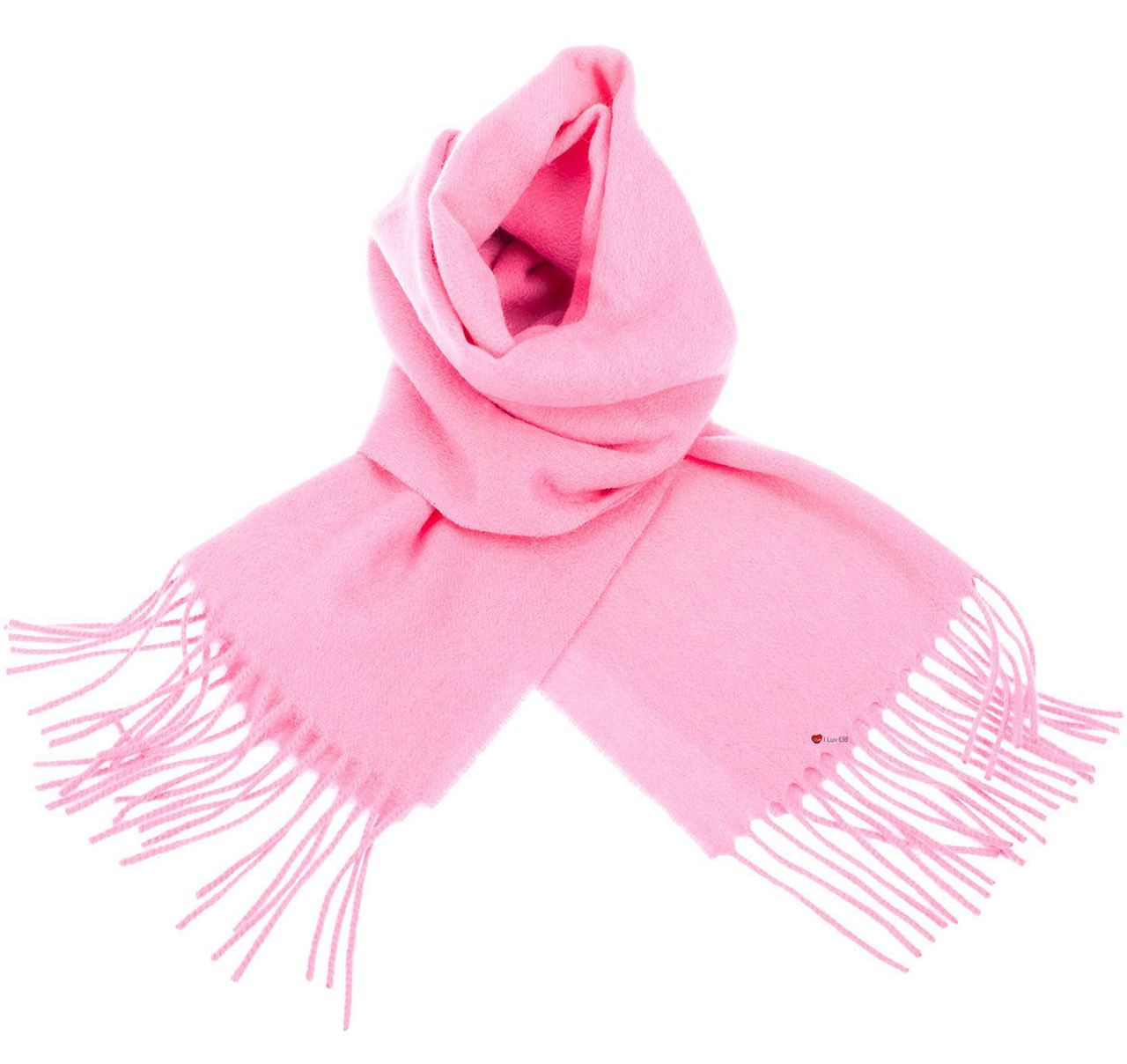 Unisex Lambswool Scarf In Pink Tartan Design 30cm Wide