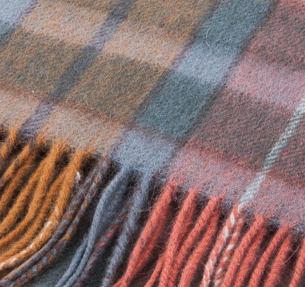 Unisex Lambswool Scarf In Buchanan Antique Tartan Design 30cm Wide
