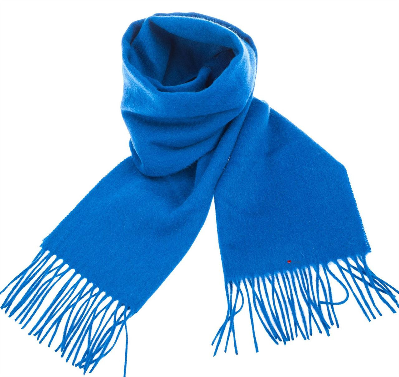 Unisex Lambswool Scarf In Peacock Blue Tartan Design 30cm Wide