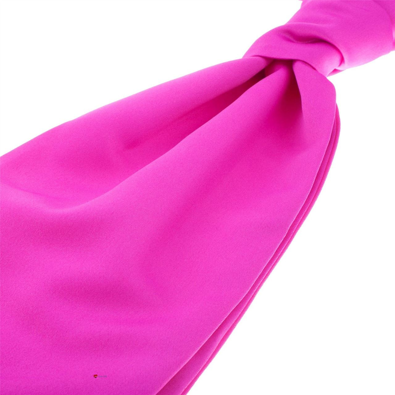 Gents Traditional Scottish Ruche Cravat Satin Tie Wedding Groom Fuschia