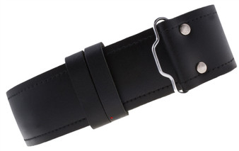 Mens Gents Kilt Belt Smooth Black Leather Highland Adjustable  X-Large