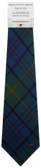 Mens Irish Wool Neck Tie in Ireland County Donegal Tartan