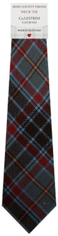 Mens Tie & Scarf Gift Set Irish County Leitrim Tartan Plaid