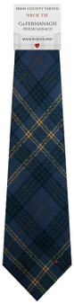 Mens Irish Wool Neck Tie in Ireland County Fermanagh Tartan