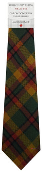 Mens Tie & Scarf Gift Set Irish County Derry-Londonderry Tartan Plaid