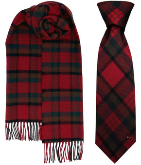 Mens Tie & Scarf Gift Set Irish County Tipperary Tartan Plaid