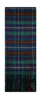 Irish Tartan Plaid Scarf County Kerry 100% Lambswool