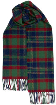 Irish Tartan Plaid Scarf County Cork 100% Lambswool