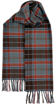 Irish Tartan Plaid Scarf County Leitrim 100% Lambswool
