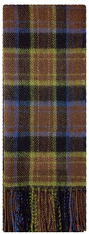 Irish Tartan Plaid Scarf County Laios 100% Lambswool