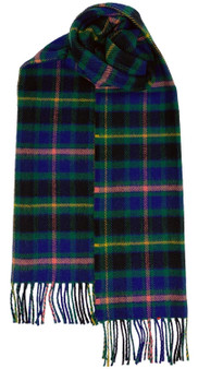 Irish Tartan Plaid Scarf County Offaly 100% Lambswool