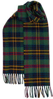 Irish Tartan Plaid Scarf County Limerick 100% Lambswool