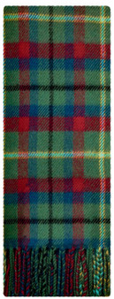Irish Tartan Plaid Scarf County Mayo 100% Lambswool