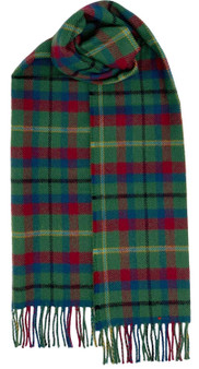 Irish Tartan Plaid Scarf County Mayo 100% Lambswool