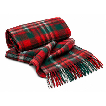 Cashmere Clan Scarf Scott Red Modern