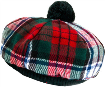 Tam O' Shanter Hat MacDuff Dress Modern Tartan Tammy Hat Lambswool