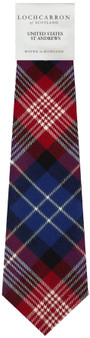 Mens Neck Tie United States St Andrews Modern Tartan Lightweight Scottish Clan Tie