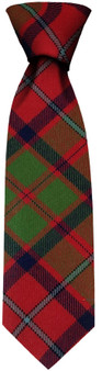 Mens Neck Tie Shaw Tordarroch Red Ancient Tartan Lightweight Scottish Clan Tie