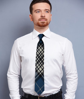 Mens Neck Tie Napier Modern Tartan Lightweight Scottish Clan Tie