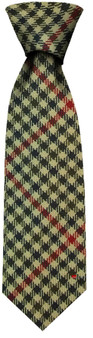 Mens Neck Tie Saint Abbs Check Lightweight Scottish Clan Tie