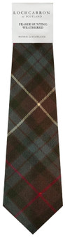 Mens Neck Tie Fraser Hunting Weathered Tartan Lightweight Scottish Clan Tie