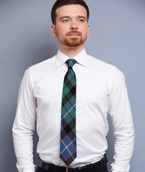 Mens Neck Tie Hunter Ancient Tartan Lightweight Scottish Clan Tie
