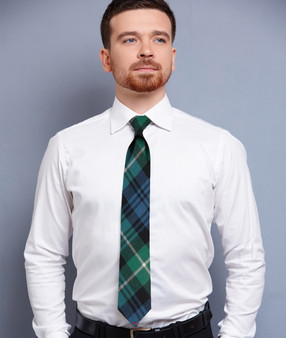 Mens Neck Tie Lamont Ancient Tartan Lightweight Scottish Clan Tie