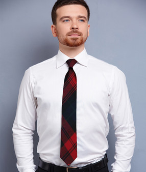 Mens Neck Tie MacLachlan Modern Tartan Lightweight Scottish Clan Tie