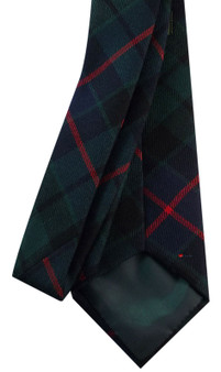 Mens Neck Tie Morrison Green Modern Tartan Lightweight Scottish Clan Tie