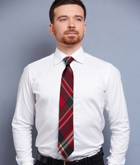 Mens Neck Tie MacFarlane Modern Tartan Lightweight Scottish Clan Tie