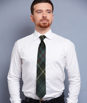 Mens Neck Tie MacKenzie Weathered Tartan Lightweight Scottish Clan Tie