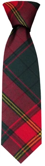 Mens Neck Tie Ulster Red Irish Tartan Lightweight Scottish Clan Tie