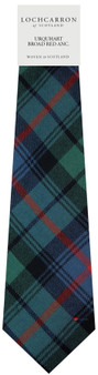 Mens Neck Tie Urquhart Broad Red Ancient Tartan Lightweight Scottish Clan Tie