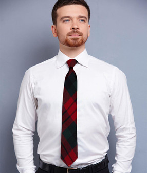 Mens Neck Tie MacDuff Modern Tartan Lightweight Scottish Clan Tie
