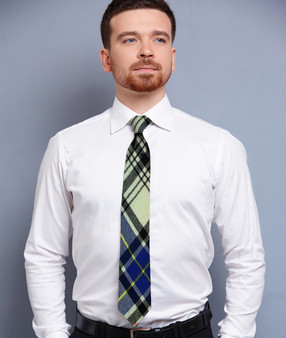 Mens Neck Tie Hannay Modern Tartan Lightweight Scottish Clan Tie